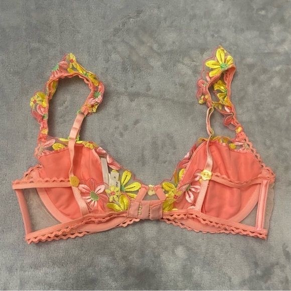 New! SET For love and lemons Daisy Jane Embroidery Bra and panty 24516 4053 - Picture 9 of 16